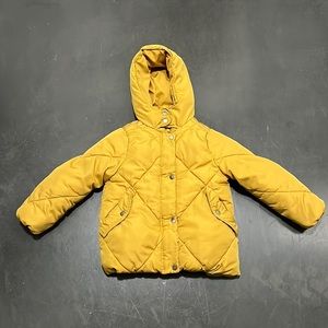 Yellow girls coat
